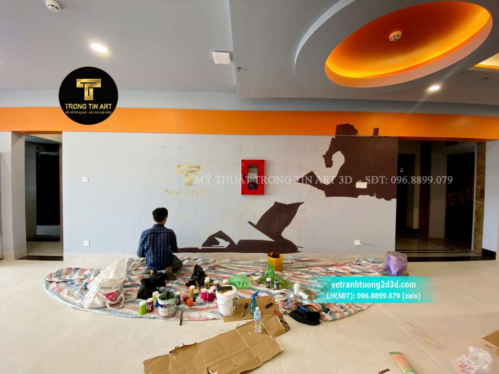VẼ TRANH TƯỜNG 3D MỸ THUẬT TRỌNG TÍN ART