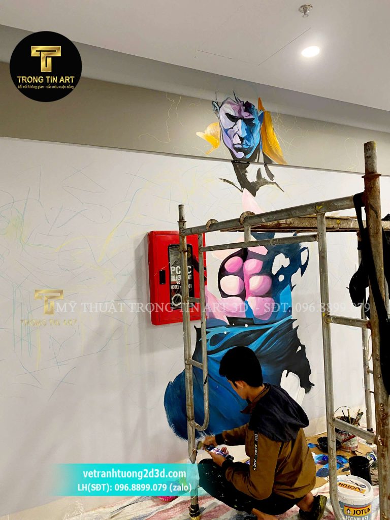VẼ TRANH TƯỜNG 3D MỸ THUẬT TRỌNG TÍN ART