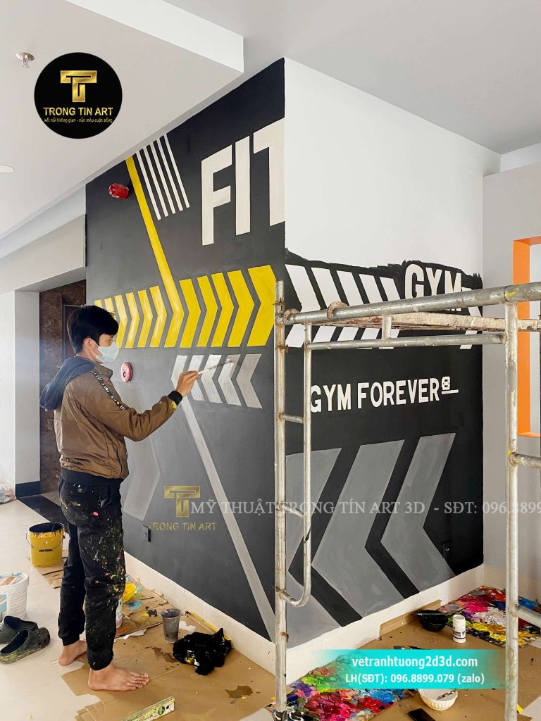 VẼ TRANH TƯỜNG 3D MỸ THUẬT TRỌNG TÍN ART