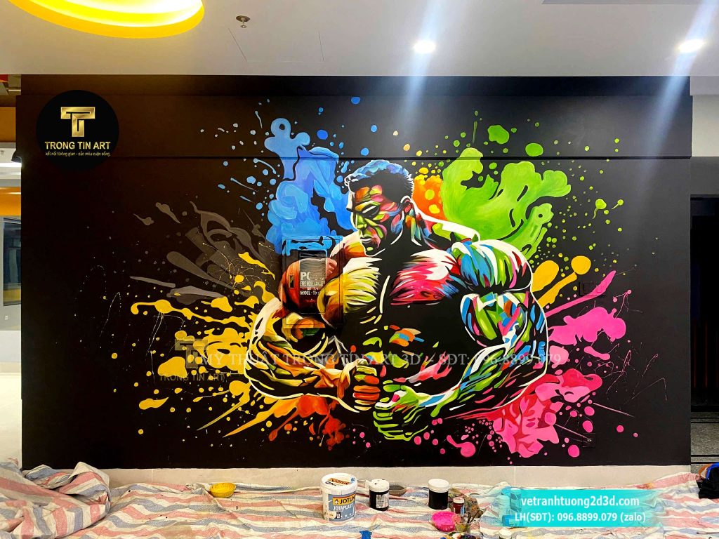 VẼ TRANH TƯỜNG 3D MỸ THUẬT TRỌNG TÍN ART