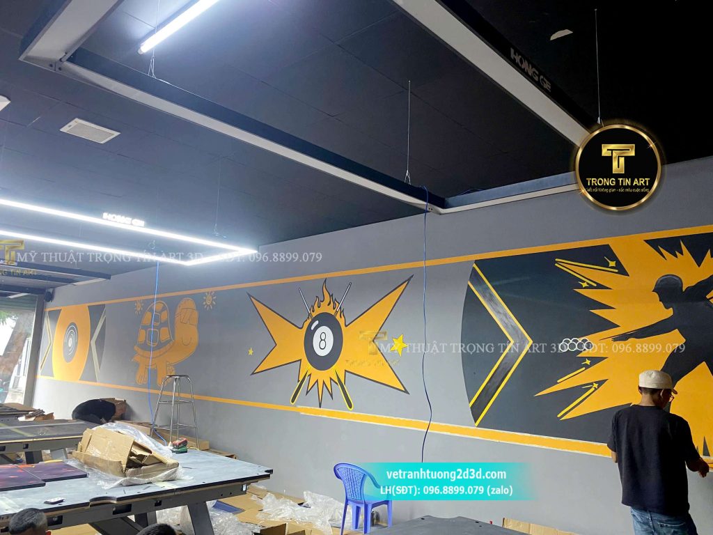 VẼ TRANH TƯỜNG 3D MỸ THUẬT TRỌNG TÍN ART