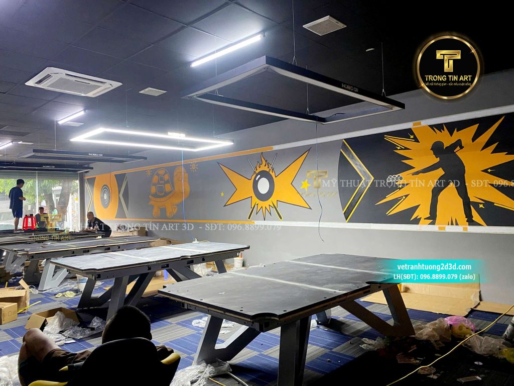 VẼ TRANH TƯỜNG 3D MỸ THUẬT TRỌNG TÍN ART