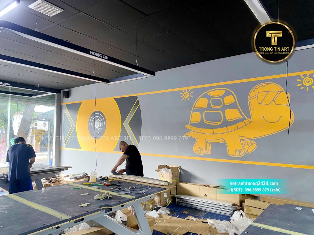 VẼ TRANH TƯỜNG 3D MỸ THUẬT TRỌNG TÍN ART