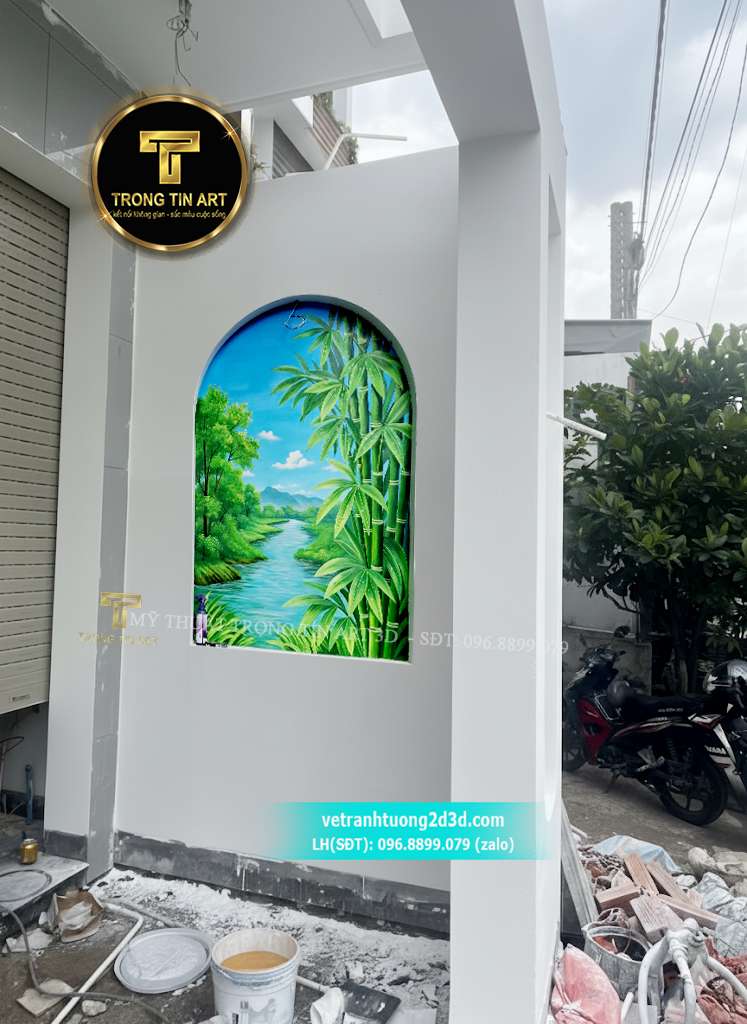 vẽ tranh phong cảnh phong thủy, vẽ tranh phong thủy theo yêu cầu, vẽ tranh sơn thủy hữu tình, vẽ tranh phong thủy phòng khách