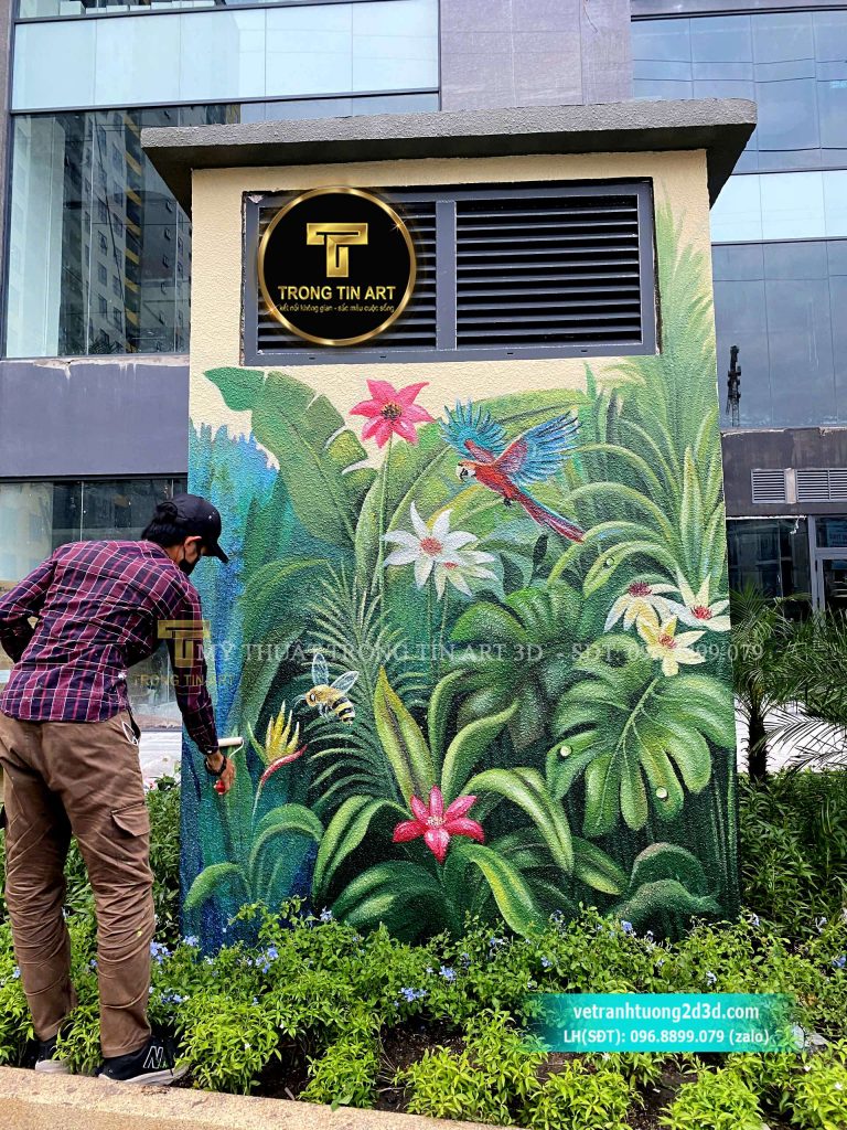 VẼ TRANH TƯỜNG 3D MỸ THUẬT TRỌNG TÍN ART