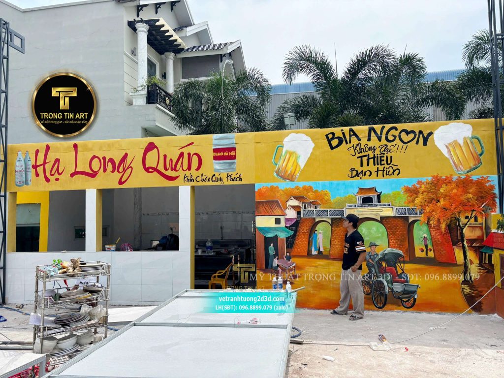 VẼ TRANH TƯỜNG 3D MỸ THUẬT TRỌNG TÍN ART