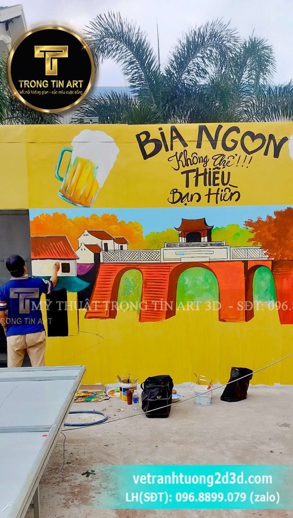 VẼ TRANH TƯỜNG 3D MỸ THUẬT TRỌNG TÍN ART