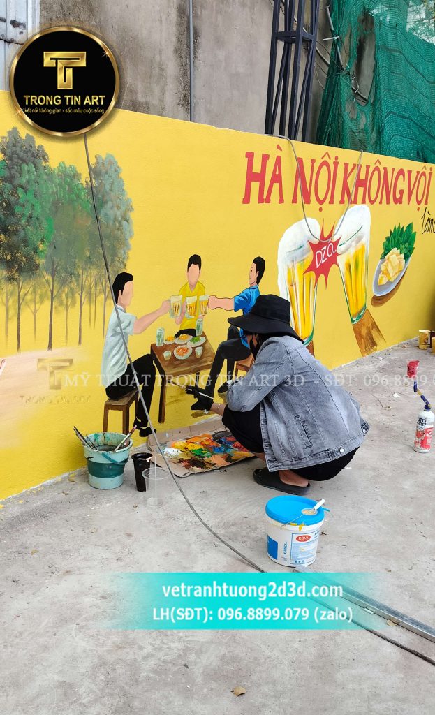 VẼ TRANH TƯỜNG 3D MỸ THUẬT TRỌNG TÍN ART