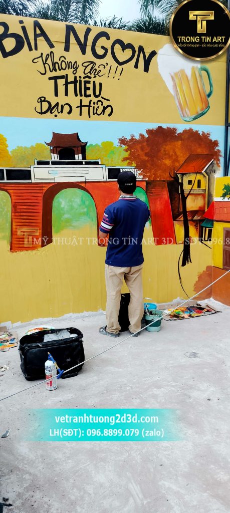 VẼ TRANH TƯỜNG 3D MỸ THUẬT TRỌNG TÍN ART