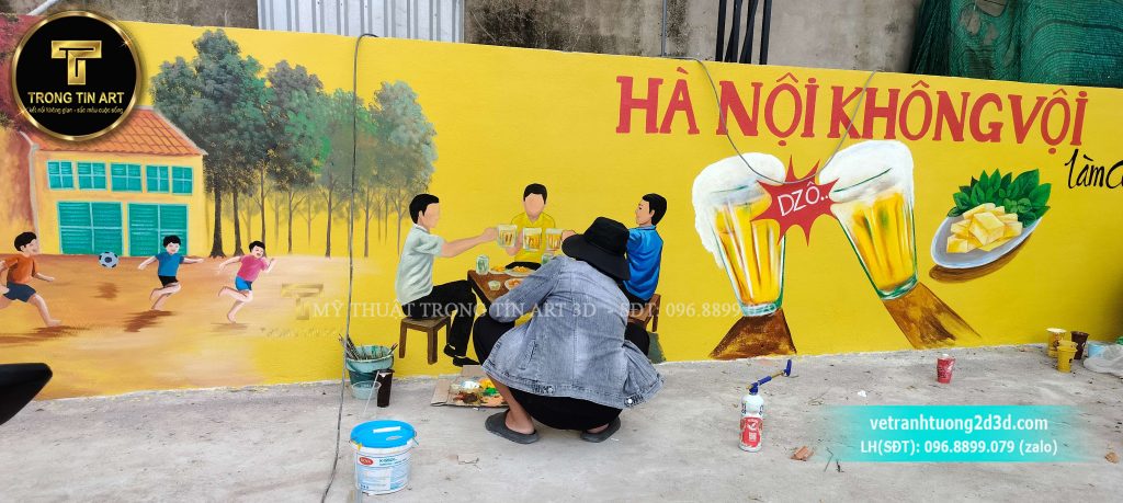 VẼ TRANH TƯỜNG 3D MỸ THUẬT TRỌNG TÍN ART
