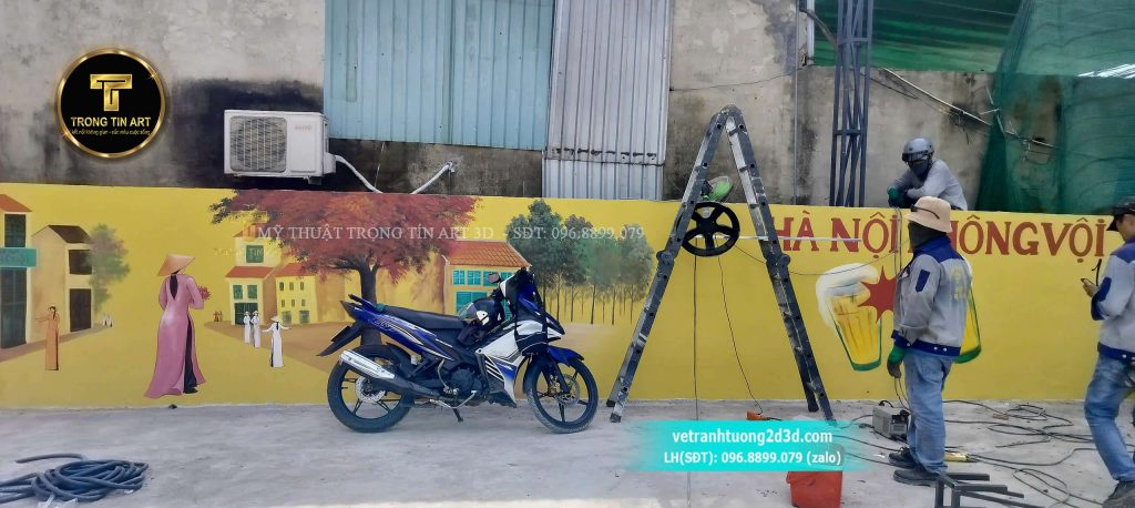 VẼ TRANH TƯỜNG 3D MỸ THUẬT TRỌNG TÍN ART