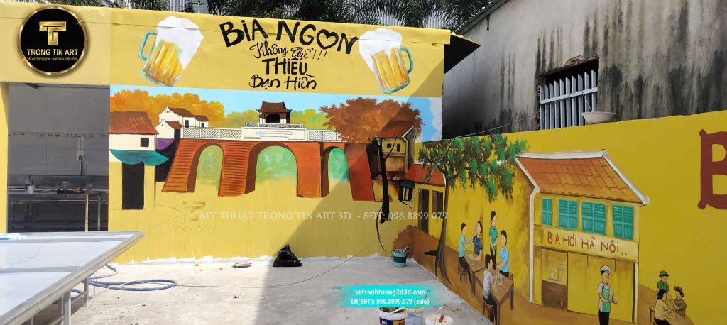 VẼ TRANH TƯỜNG 3D MỸ THUẬT TRỌNG TÍN ART