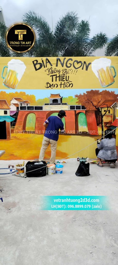 VẼ TRANH TƯỜNG 3D MỸ THUẬT TRỌNG TÍN ART
