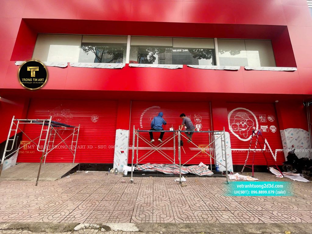 VẼ TRANH TƯỜNG 3D MỸ THUẬT TRỌNG TÍN ART