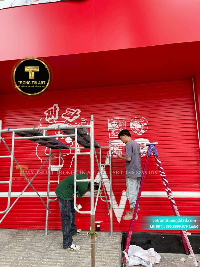 VẼ TRANH TƯỜNG 3D MỸ THUẬT TRỌNG TÍN ART