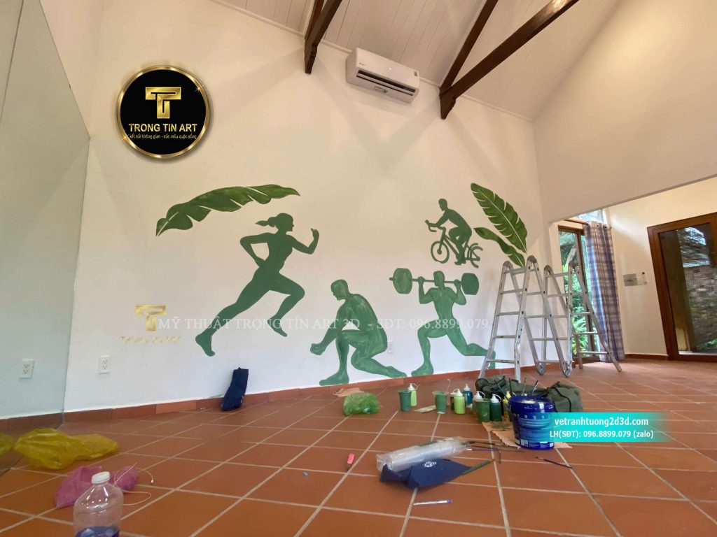 VẼ TRANH TƯỜNG 3D MỸ THUẬT TRỌNG TÍN ART