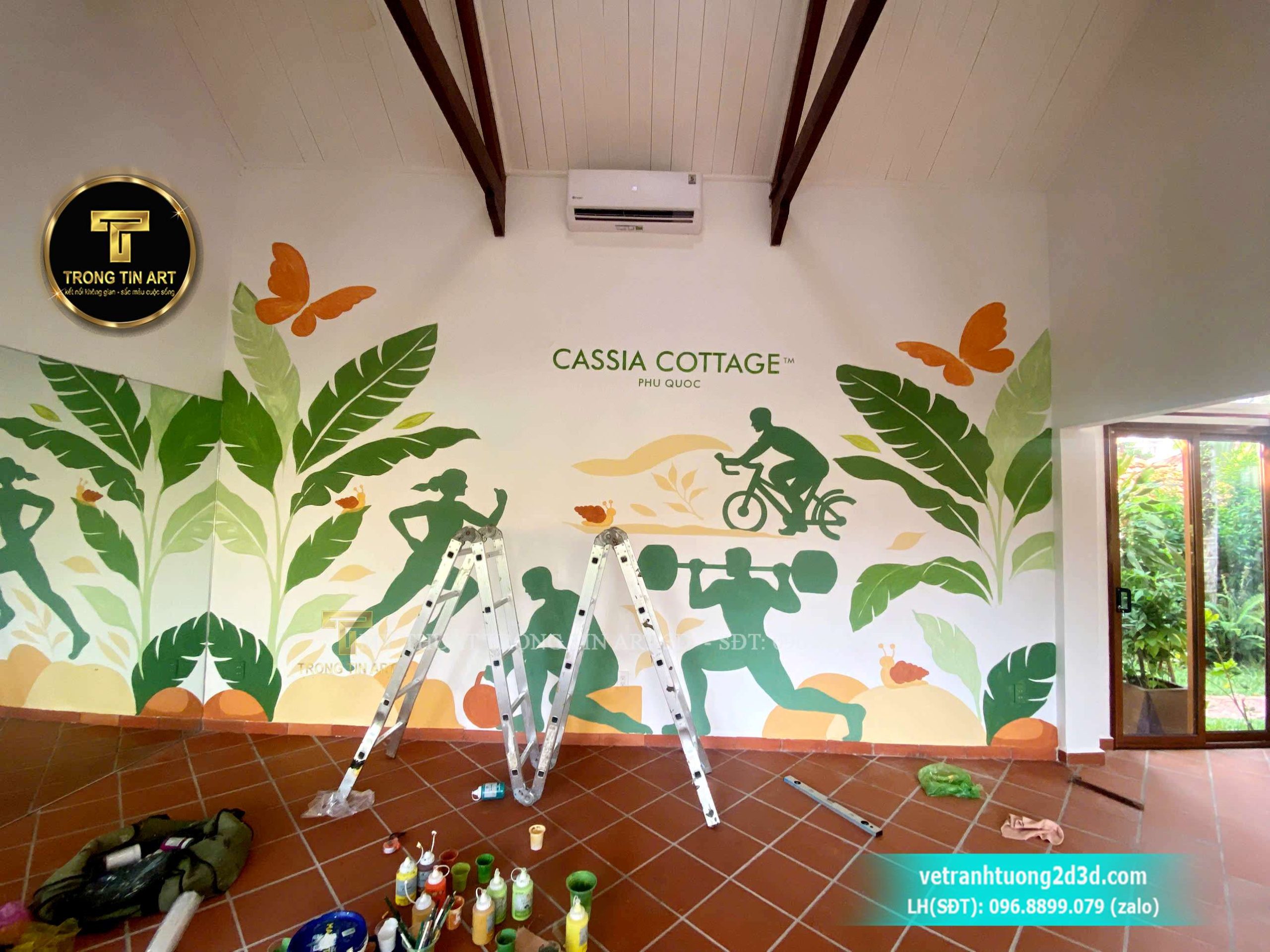 vẽ phòng tập thể hình, tranh tường phòng gym, vẽ tranh phòng gym, tranh tường gym đẹp, vẽ tranh tường thể hình, tranh gym bodybuilding