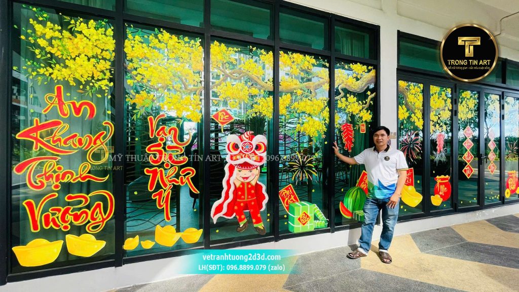 VẼ TRANH TƯỜNG 3D MỸ THUẬT TRỌNG TÍN ART