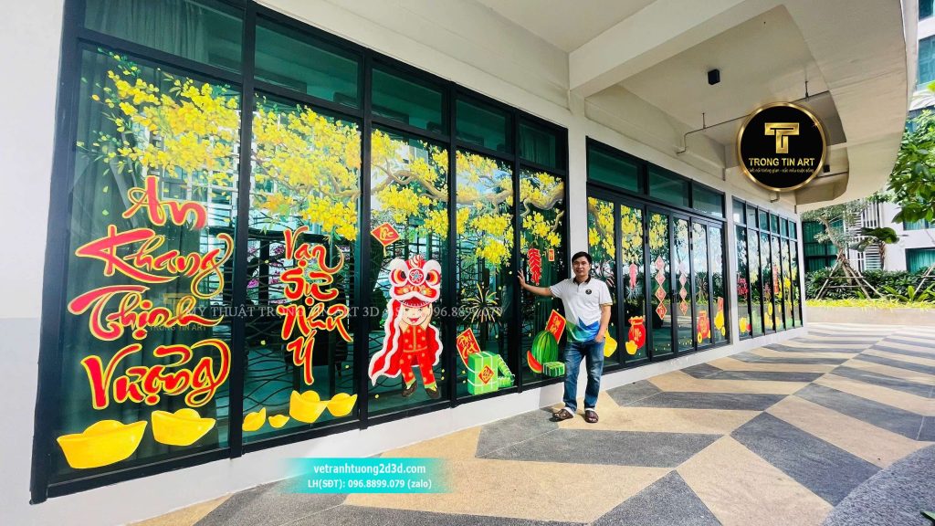 VẼ TRANH TƯỜNG 3D MỸ THUẬT TRỌNG TÍN ART