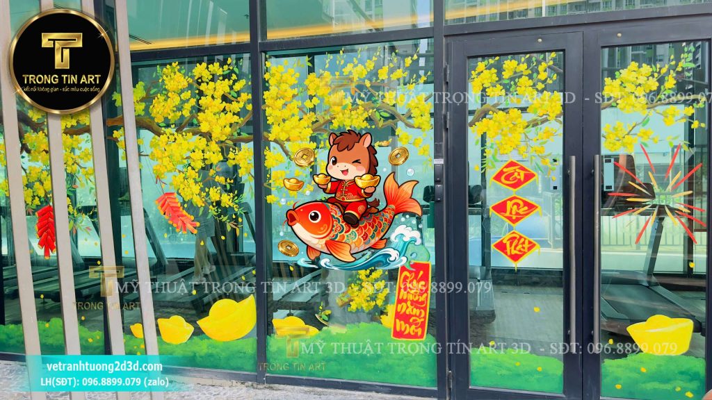 VẼ TRANH TƯỜNG 3D MỸ THUẬT TRỌNG TÍN ART