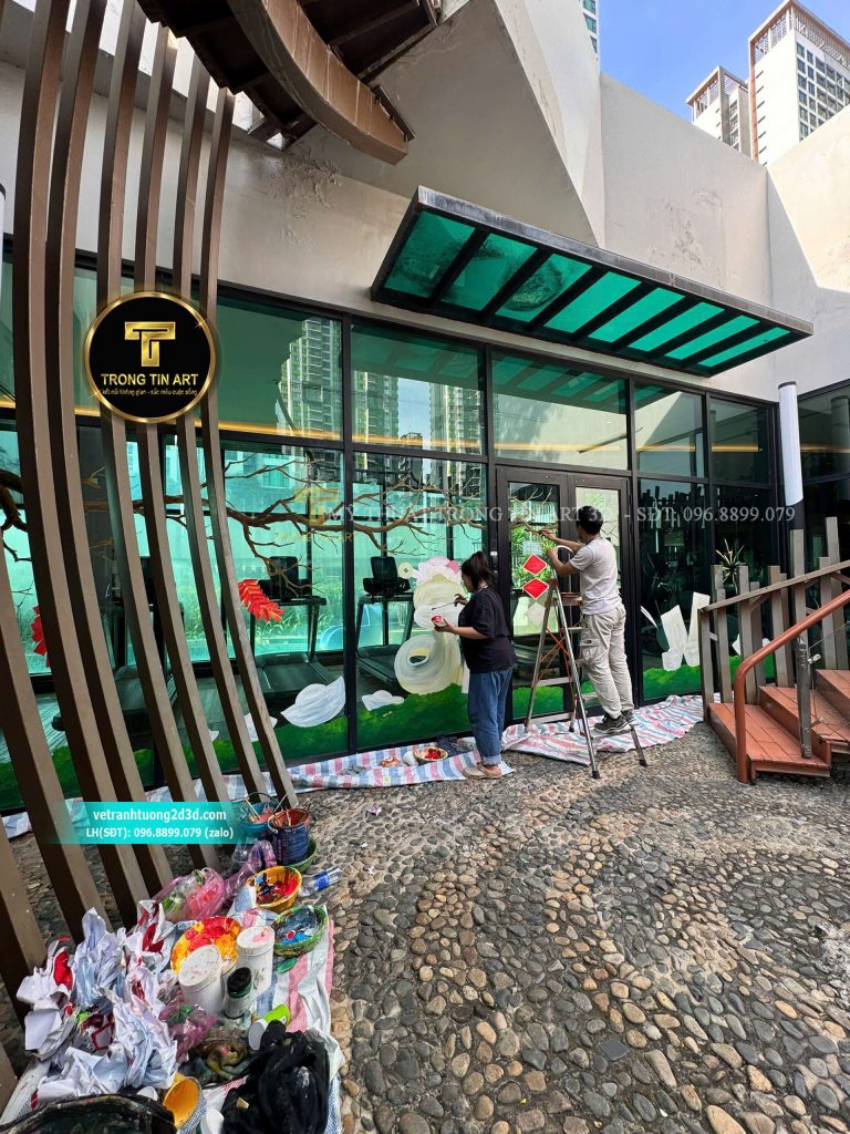 VẼ TRANH TƯỜNG 3D MỸ THUẬT TRỌNG TÍN ART