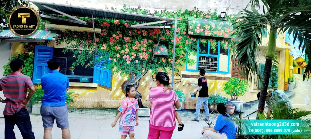 VẼ TRANH TƯỜNG 3D MỸ THUẬT TRỌNG TÍN ART