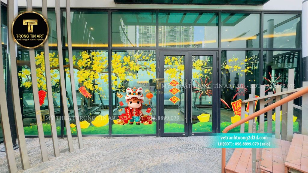 VẼ TRANH TƯỜNG 3D MỸ THUẬT TRỌNG TÍN ART