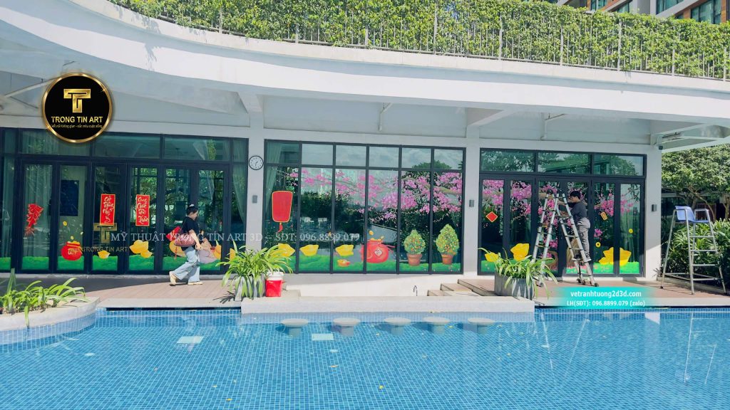 VẼ TRANH TƯỜNG 3D MỸ THUẬT TRỌNG TÍN ART