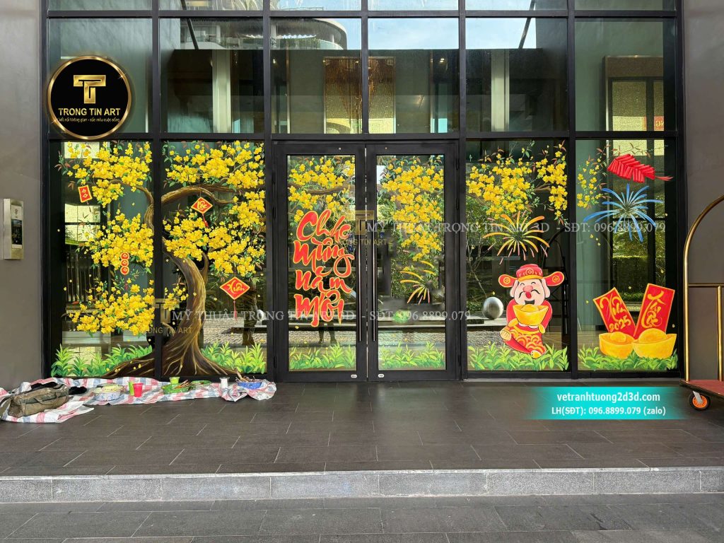 VẼ TRANH TƯỜNG 3D MỸ THUẬT TRỌNG TÍN ART