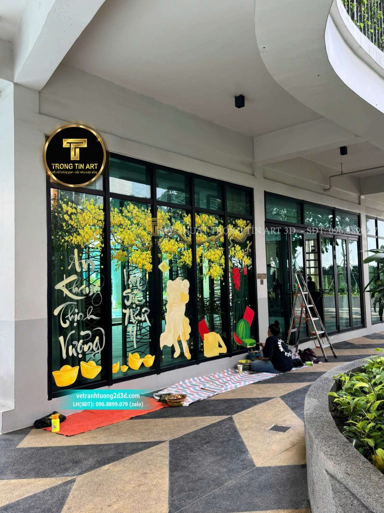 VẼ TRANH TƯỜNG 3D MỸ THUẬT TRỌNG TÍN ART