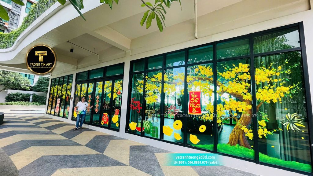 VẼ TRANH TƯỜNG 3D MỸ THUẬT TRỌNG TÍN ART