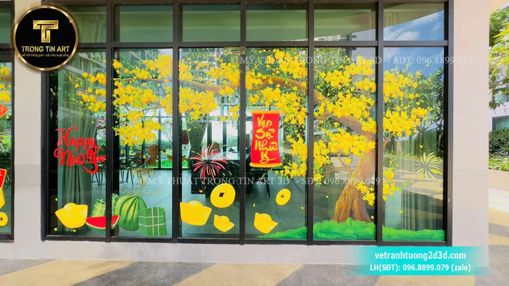 VẼ TRANH TƯỜNG 3D MỸ THUẬT TRỌNG TÍN ART