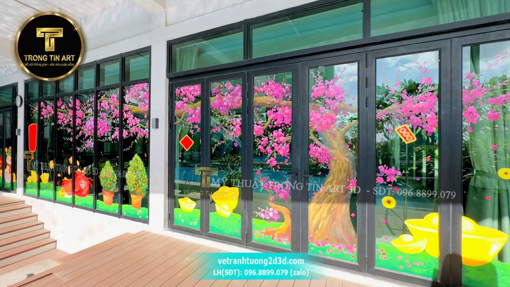 VẼ TRANH TƯỜNG 3D MỸ THUẬT TRỌNG TÍN ART