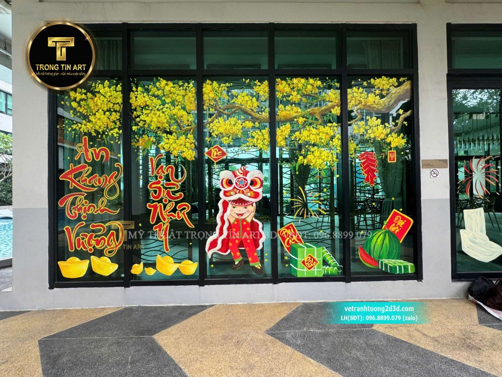 VẼ TRANH TƯỜNG 3D MỸ THUẬT TRỌNG TÍN ART