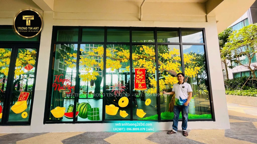 VẼ TRANH TƯỜNG 3D MỸ THUẬT TRỌNG TÍN ART