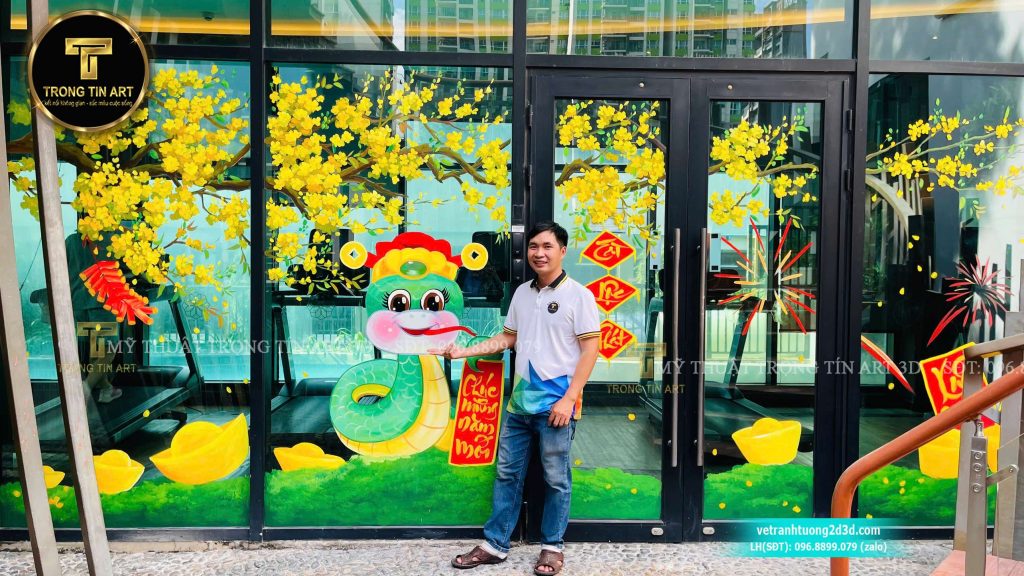 VẼ TRANH TƯỜNG 3D MỸ THUẬT TRỌNG TÍN ART