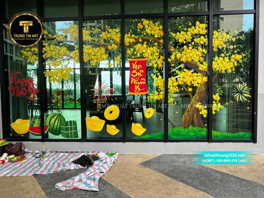 VẼ TRANH TƯỜNG 3D MỸ THUẬT TRỌNG TÍN ART