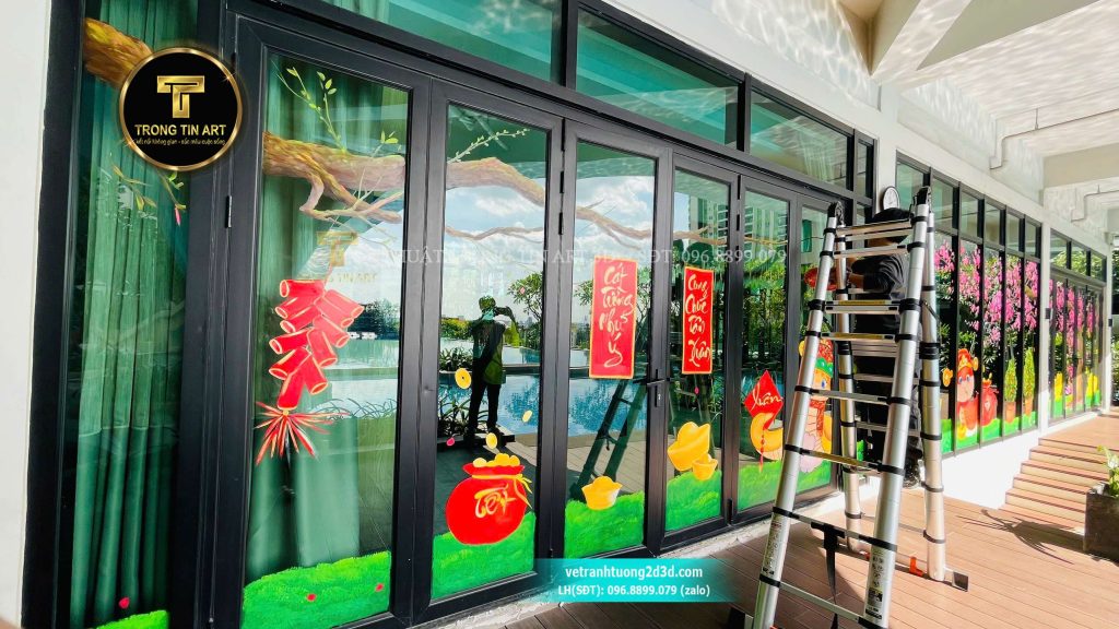 VẼ TRANH TƯỜNG 3D MỸ THUẬT TRỌNG TÍN ART