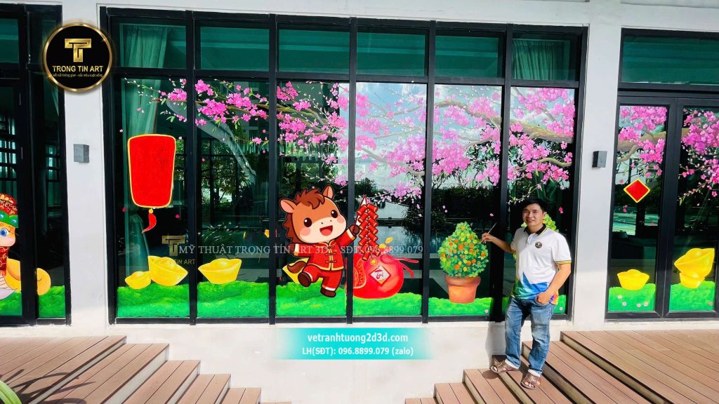 VẼ TRANH TƯỜNG 3D MỸ THUẬT TRỌNG TÍN ART