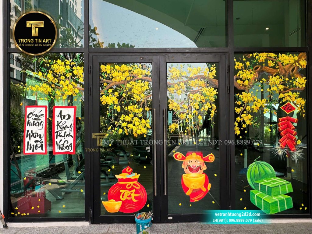 VẼ TRANH TƯỜNG 3D MỸ THUẬT TRỌNG TÍN ART