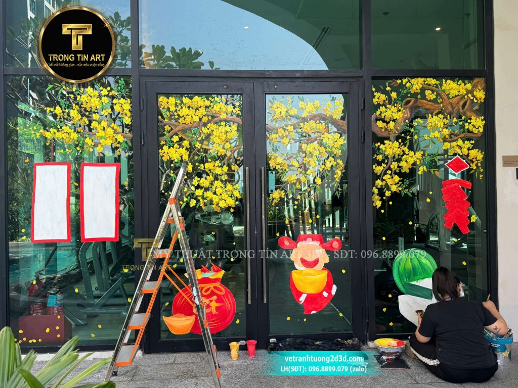 VẼ TRANH TƯỜNG 3D MỸ THUẬT TRỌNG TÍN ART