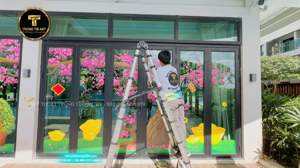 VẼ TRANH TƯỜNG 3D MỸ THUẬT TRỌNG TÍN ART