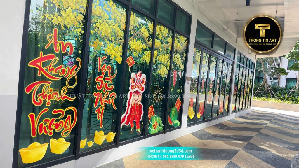VẼ TRANH TƯỜNG 3D MỸ THUẬT TRỌNG TÍN ART
