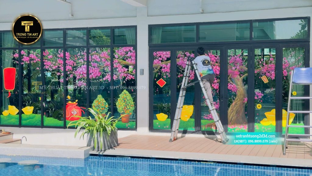 VẼ TRANH TƯỜNG 3D MỸ THUẬT TRỌNG TÍN ART