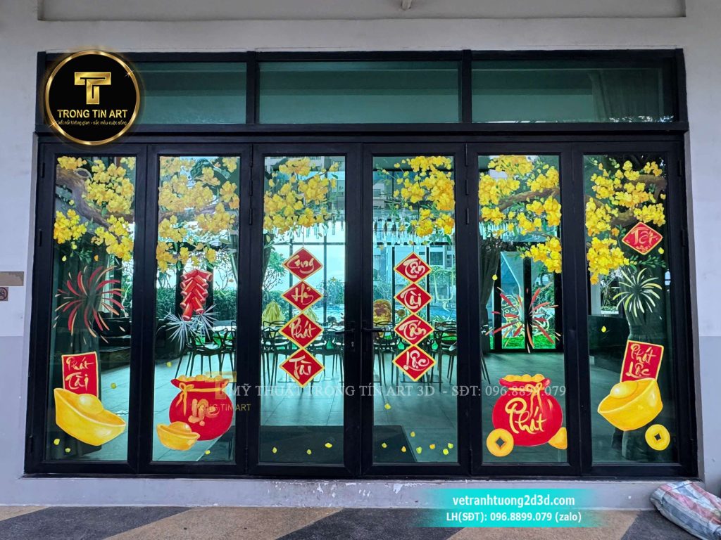 VẼ TRANH TƯỜNG 3D MỸ THUẬT TRỌNG TÍN ART