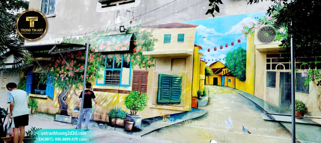 VẼ TRANH TƯỜNG 3D MỸ THUẬT TRỌNG TÍN ART