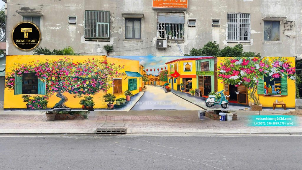 VẼ TRANH TƯỜNG 3D MỸ THUẬT TRỌNG TÍN ART