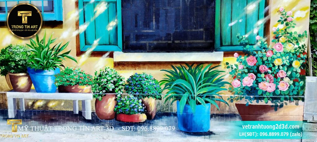 VẼ TRANH TƯỜNG 3D MỸ THUẬT TRỌNG TÍN ART