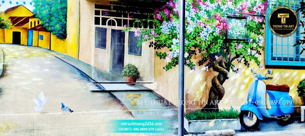 VẼ TRANH TƯỜNG 3D MỸ THUẬT TRỌNG TÍN ART