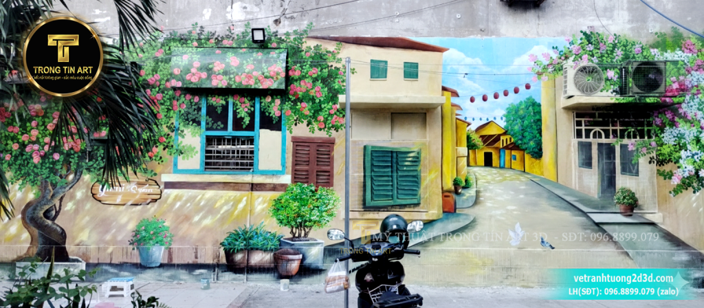 VẼ TRANH TƯỜNG 3D MỸ THUẬT TRỌNG TÍN ART